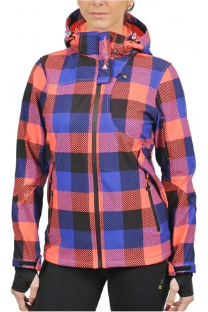 Peak Mountain Vrouwen softshell jacket met print Aveny