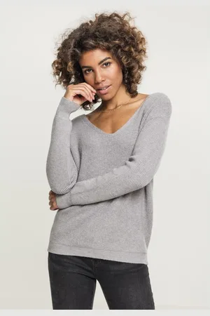Urban classics Dames sweatshirt grote maten Urban Classic back lace up
