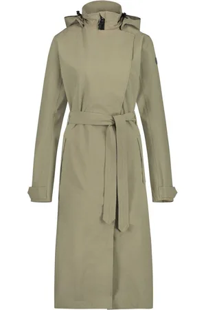 AGU Waterdichte lange jas voor dames Trench Coat
