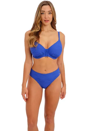 Fantasie Dameszwembroekje met gemiddelde taille Beach Waves Ultramarine