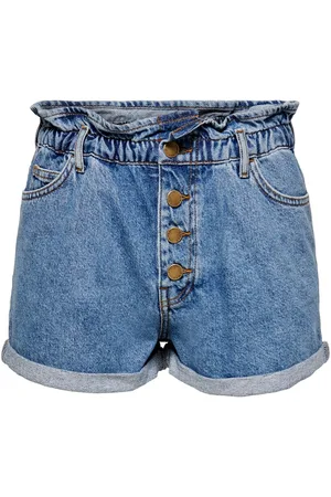 ONLY Denim shorts voor dames Cuba life paperbag