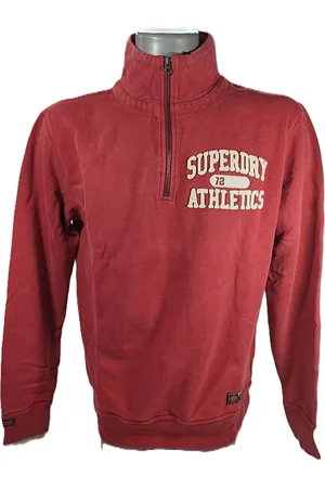 Superdry Trui met 1/2 rits Vintage Athletic