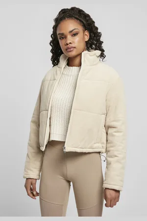 Urban classics Damesjas corduroy puffer