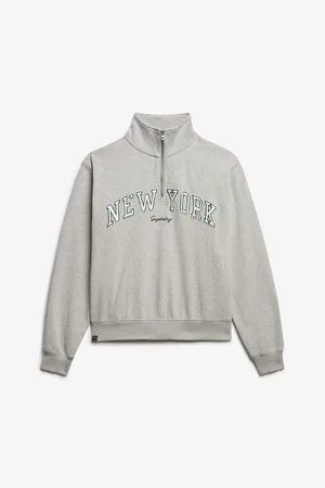 Superdry Dames sweatshirt met 1/2 rits Athletic Ess Applique