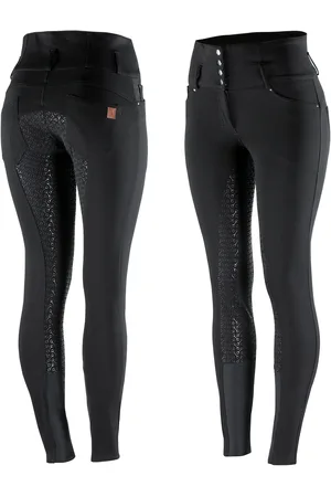 Horze Dames rijbroek met volledige grip en hoge taille Tara
