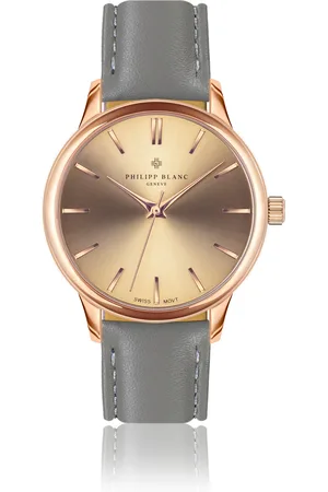 Philipp Blanc Lederen horloge Lugano