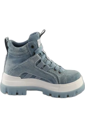 Buffalo Dameslaarzen Aspha Nc Mid - Vegan Denim