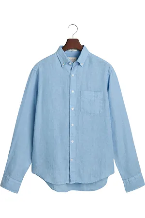 GANT Linnen overhemd met lange mouwen Garment-Dyed