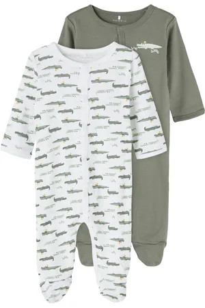 NAME IT Set van 2 baby rompertjes Nightsuit
