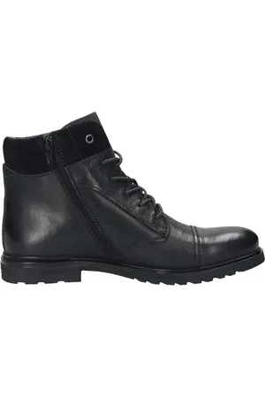 Bugatti Leren veterschoenen schwarz