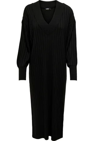 ONLY Mesh midi-jurk met v-hals voor dames Onlnew tessa