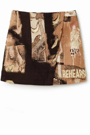 Desigual Kunstzinnige jacquard minirok voor dames