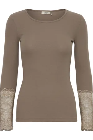 FRANSA Dames-T-shirt met lange mouwen Hizamond