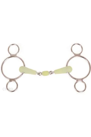 Horze 3 of 4-rings paardenbit voor paarden Pessoa