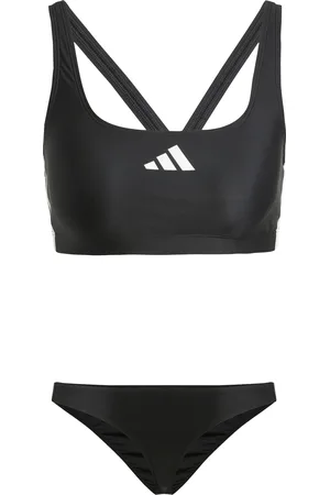 adidas Twee-delig zwempak met V-achterkant voor vrouwen 3-Stripes