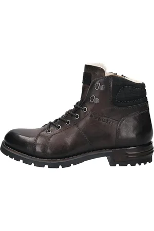 Bugatti Leren veterschoenen dark grey