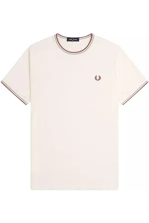 Fred Perry T-shirt met dubbele knopen