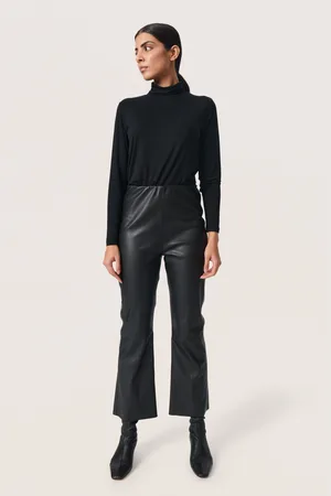 Soaked in Luxury Damesbroek Kaylee PU Kickflare