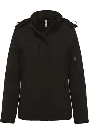 Kariban Damesparka met kapuschon Softshell
