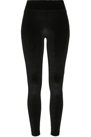 Urban classics Dames legging met hoge taille velvet