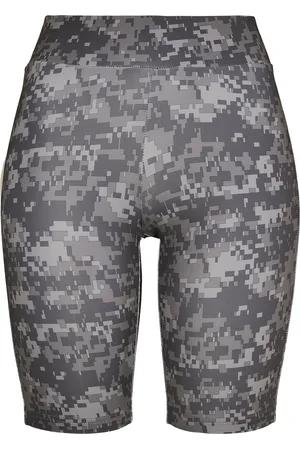 Urban classics Wielershorts voor Dames high waist camo tech