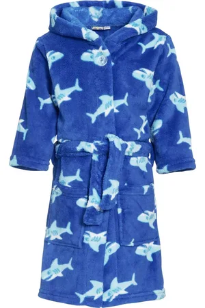 Playshoes Fleece badjas voor kinderen Shark