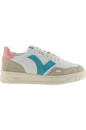 victoria Lage damesschoenen met lederlook