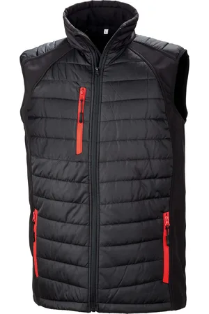 Result Waistcoat Softshell Rembourré Black Compass