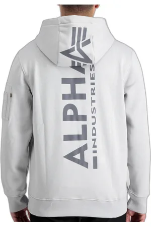 Alpha Industries Sweatshirt bedrukte hoodie op de rug