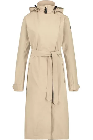 AGU Waterdichte lange jas voor dames Trench Coat