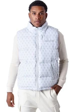 Project X Paris Mouwloze donsjas met monogram print
