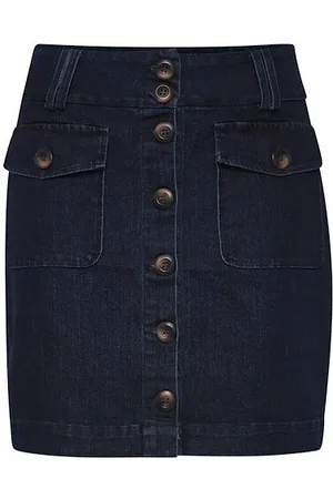 Atelier Rêve Damesrokje in korte denim met knoopjes voor Irloisa