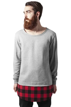 Urban classics Urban Klassiek lang flanellen bodem T-shirt