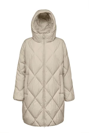Geox Damesjack met lange capuchon Tahina