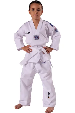 KWON Kimono taekwondo meisje Blue Tiger