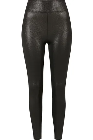 Urban classics Dames legging met hoge taille van imitatieleer