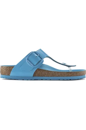 Birkenstock Vrouwenslippers Gizeh Big Buckle Natural Leather Patent