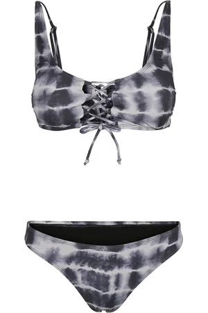 Urban classics Damesbikini lace up tie dye