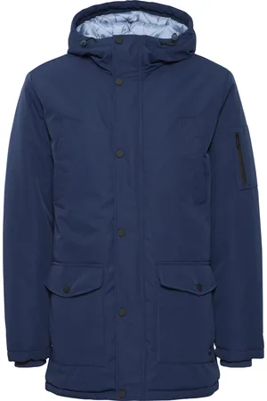 Blend Waterproof jack met capuchon, knopen en zak