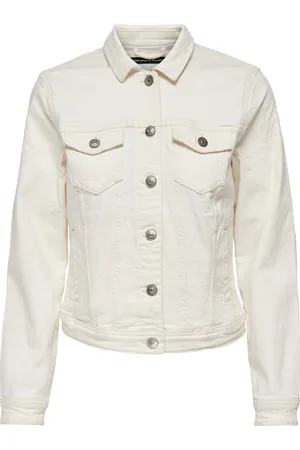 ONLY Denim jas met pim kraag Onltia