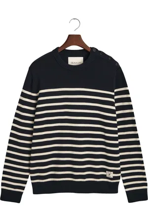 GANT Gestreept ronde hals T-shirt van katoen