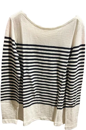 Marc O’ Polo Gestreepte dames longsleeve bootcol T-shirt