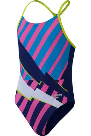 Speedo 1-delig meisjes zwempak Placement Lane Line