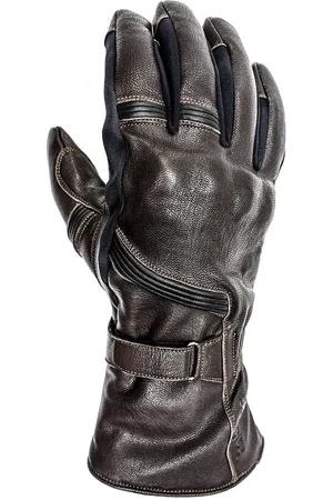 Helstons Winter leren motorhandschoenen titanium