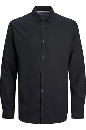 JACK & JONES T-shirt met lange mouwen in keperstof Gingham