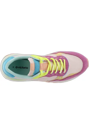 victoria Nylon en suede sneakers Luna