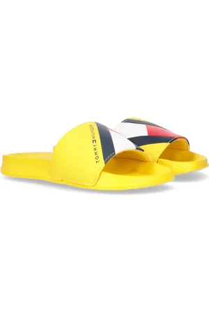 Tommy Hilfiger Kinderslippers met vlaggenprint