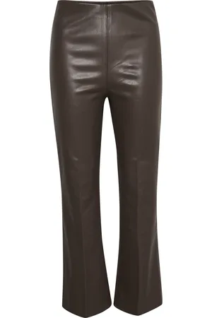 Soaked in Luxury Vrouwelijke PU flared broek Kaylee