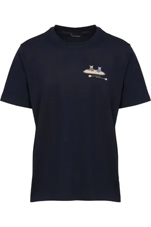 Knowledge Cotton Apparal T-shirt met regular schouders