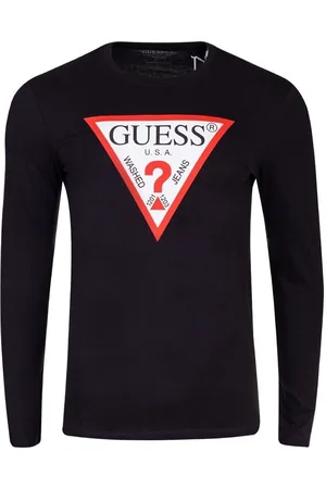 Guess T-shirt met lange mouwen en ronde hals Original Logo